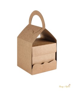 Torebka na exploding box - kraft - 10,7x10,7x11,4