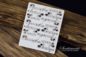 Tekturka - Sentiments – Pamiątka Chrztu Św – 5szt