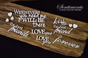 Tekturka - Sentiments – Friends – zestaw napisów