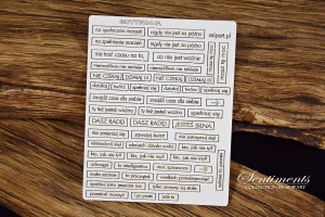 Tekturka  Sentiments – Motywacja