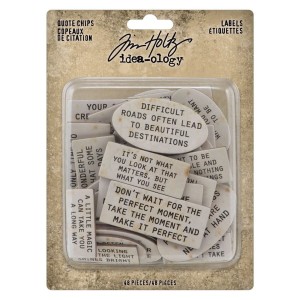 Tim Holtz Qoute chips (TH94320)