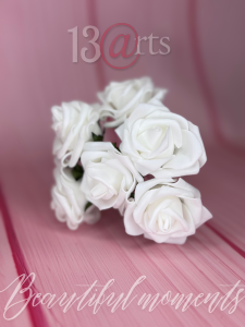 Róże piankowe 6 szt - 5, 2 cm