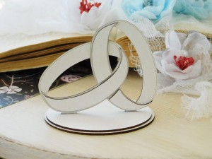 Tekturka - Stalowa miłość - Obrączki 3d - do exploding Box