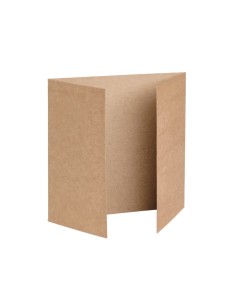 Baza do kartki Kwadrat z podwójną listewką, kraft, 14 x 14cm