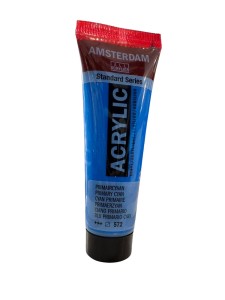 Farba akrylowa 20 ml Amsterdam - Primary Cyan -
