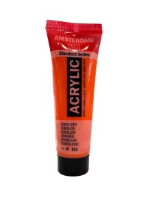 Farba akrylowa 20 ml Amsterdam - Vermilion -