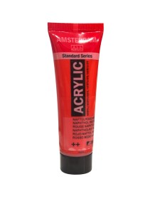 Farba akrylowa 20 ml Amsterdam - Napththol Red Medium -