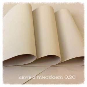  Foamiran KAWA Z MLECZKIEM 30 x 35 cm - 1 szt. 