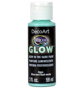 DecoArt SoSoft Glow in the Dark Acrylics  – Aqua