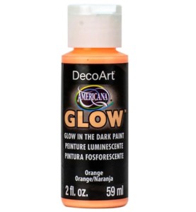 DecoArt SoSoft Glow in the Dark Acrylics  – Orange