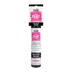 Tulip Fabric Paint Dauber – farba do tkanin z aplikatorem – Black