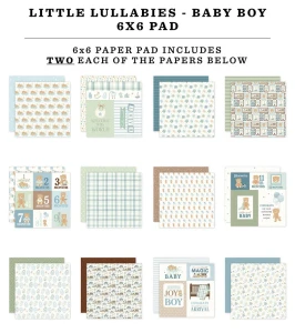 Carta Bella Little Lullabies – Baby Boy 6×6 Paper Pad