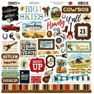 Naklejki Carta Bella 30x30 cm – Cowboys
