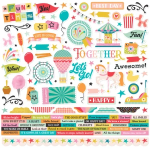 Naklejki Simple Stories 30x30 cm – Fun Times