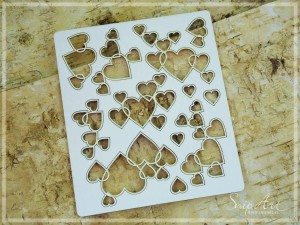 Tekturka - Tło ażur serca