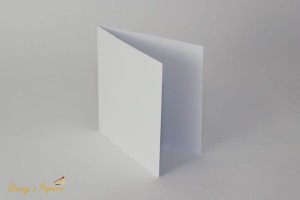 Baza do kartki - biała - 14x14cm 