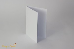 Baza do kartki pionowa C6 - biała - 11,4x16,2