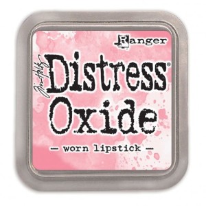 Tusz Distress Oxide worn lipstick