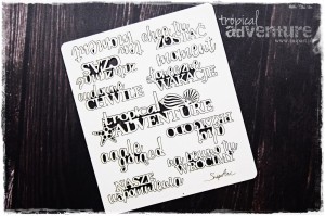 Tekturka Tropical Adventure - Napisy PL - zestaw