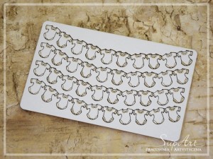 Tekturka  Zestaw dziecięcych girland z ubranek 