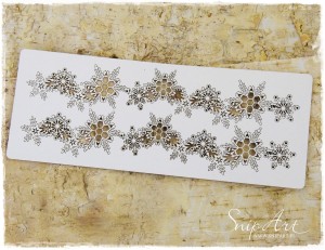 Tekturka Border ze śnieżynkami