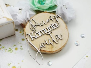 Tekturka - Komunia  - Pierwsza Komunia Święta - prosty  K1452