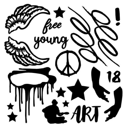 chipboard Young and free.jpg