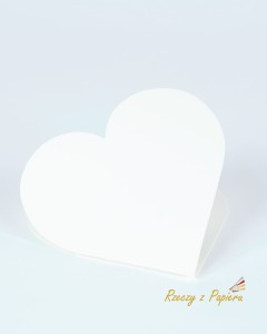 Baza serce - kremowa 14x14 