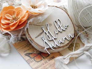 Tekturka - Woodland - Hello Autumn - ozdobny 