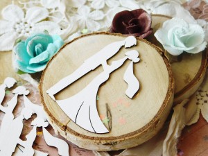 Tekturka "Kochaj" - Para Młoda II - 3 sztuki 