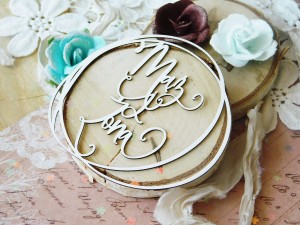 Tekturka "Kochaj" - Ramka Mąż i Żona 