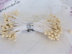 Pręciki kwiatowe kremowe #3