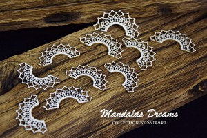 Mandala Dreams – Połówki Rozetek 1 – 10 sztuk