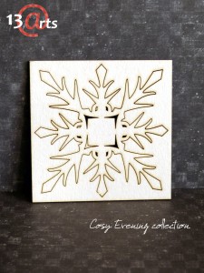 Tekturka Chipboard "Snowflake-big"