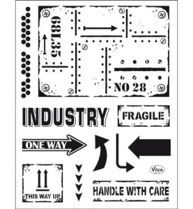 Zestaw stempli Industrial Style