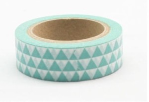Taśma dekoracyjna washi  15 mmx 10m  Trójkaty