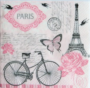 Serwetka Parisian bicycle